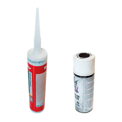 Silicone et peinture spray